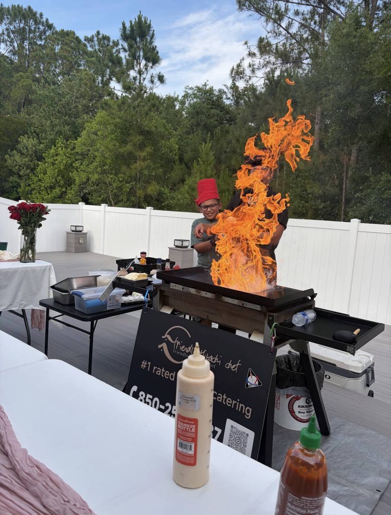 Hibachi at Home Jacksonville with Friendly Hibachi Chef at Home