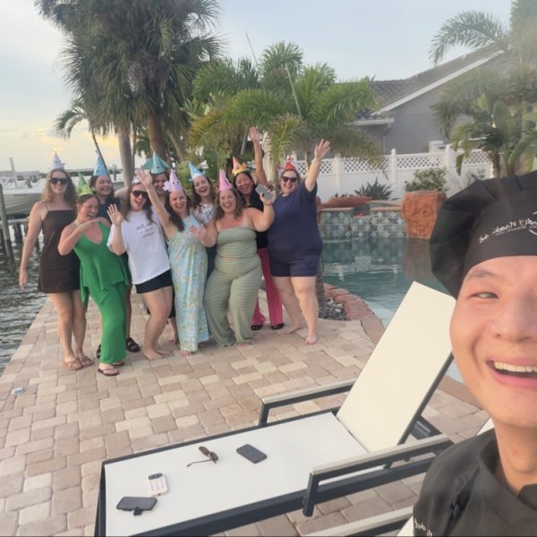 Family hibachi celebration in Palmetto Bay